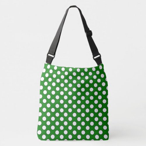 Green Polka Dots Crossbody Bag