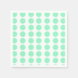 Green Polka Dots Design Napkins