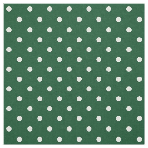 Green Polka Dots Fabric