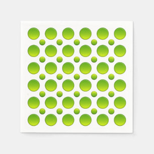 Green polka dots. paper napkins