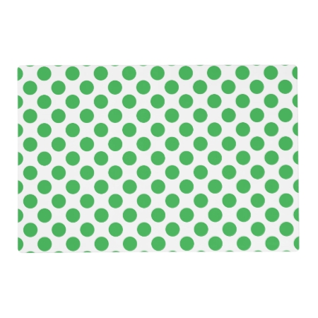 Green Polka Dots Placemat
