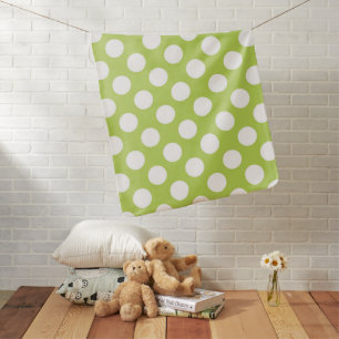 Green Polka Dots, Polka Dot Pattern, Dots, Dotted Baby Blanket