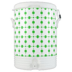 Green Polka Dots, Polka Dot Pattern, Dots, Dotted Beverage Cooler