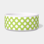 Green Polka Dots, Polka Dot Pattern, Dots, Dotted Bowl<br><div class="desc">Cute,  fun and adorable polka dot pattern in green and white color. Modern and trendy gift,  perfect for the polka dots lover in your life.</div>