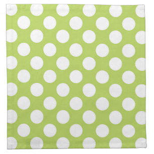 Green Polka Dots, Polka Dot Pattern, Dots, Dotted Cloth Napkin