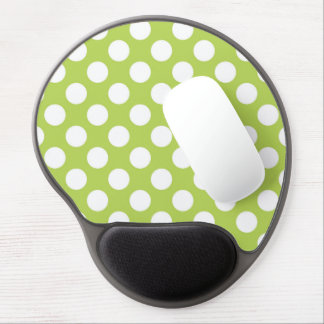 Green Polka Dots, Polka Dot Pattern, Dots, Dotted Gel Mouse Pad