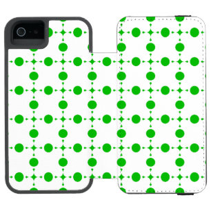 Green Polka Dots, Polka Dot Pattern, Dots, Dotted iPhone SE/5/5s Wallet Case