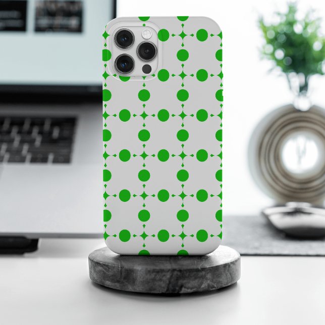 Green Polka Dots, Polka Dot Pattern, Dots, Dotted iPhone Case (Creator Uploaded)