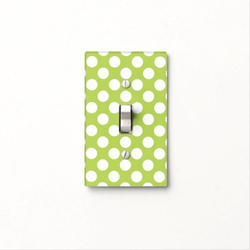 Green Polka Dots Polka Dot Pattern Dots Dotted Light Switch Cover