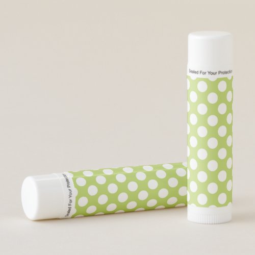 Green Polka Dots Polka Dot Pattern Dots Dotted Lip Balm