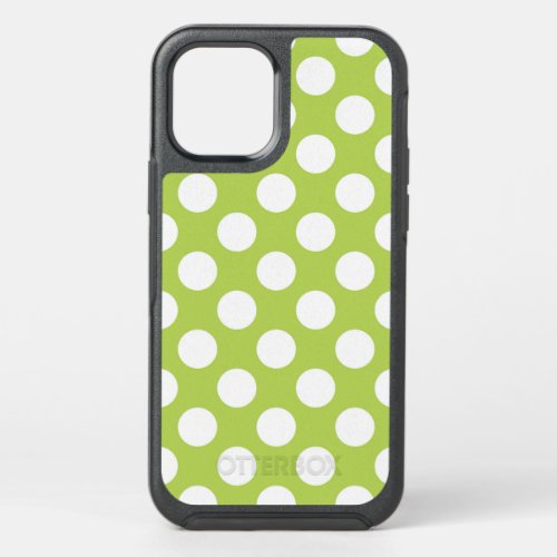 Green Polka Dots Polka Dot Pattern Dots Dotted OtterBox Symmetry iPhone 12 Case