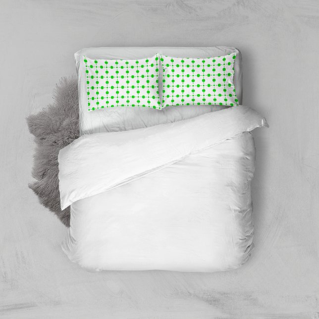 Green Polka Dots, Polka Dot Pattern, Dots, Dotted Pillow Case (Creator Uploaded)