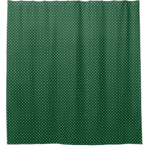 Green Polka Dots Shower Curtain