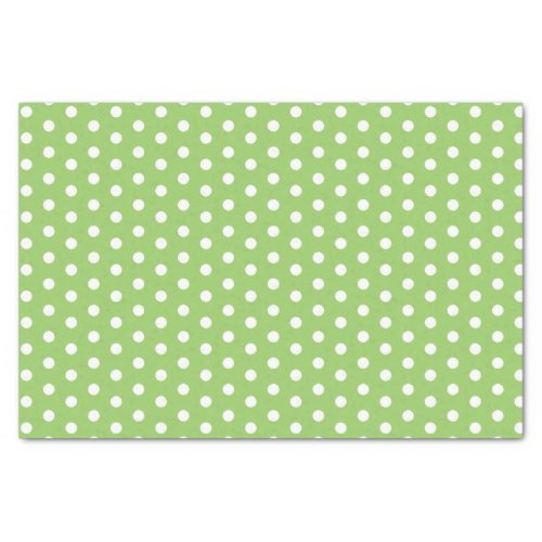 Green Polka Dots Tissue Paper