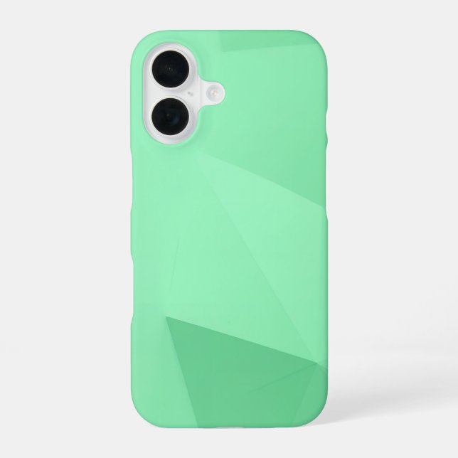 Green Polygon Geometric iPhone Case (Back)
