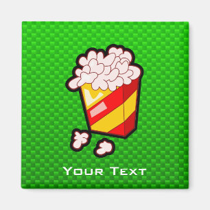 Green Popcorn Magnet