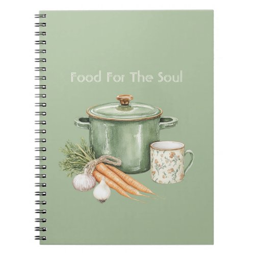 Green Pot Carrots Notebook