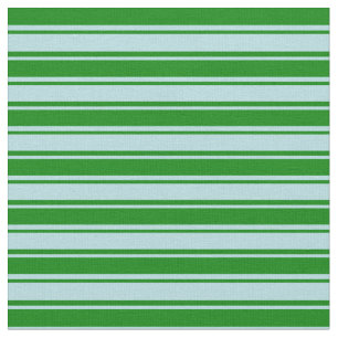 Green & Powder Blue Colored Stripes/Lines Pattern Fabric