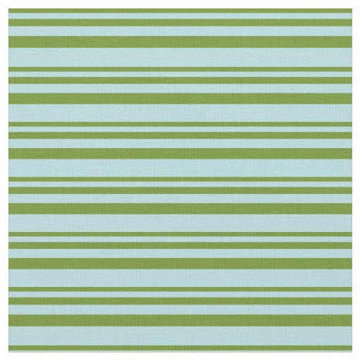 Green & Powder Blue Stripes Pattern Fabric