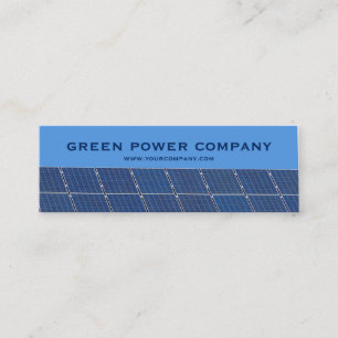 green power - solar panels mini business card