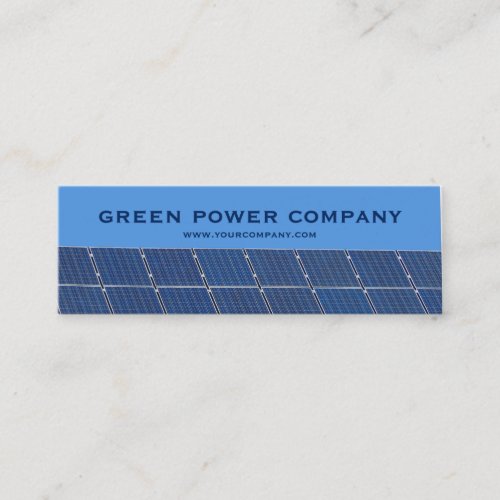 green power _ solar panels mini business card