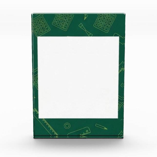 Green Presentation Acrylic Award (Front)