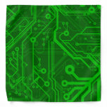 Green Printed Circuit Board Pattern Fabric | Zazzle.com