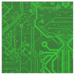 Green Printed Circuit Board Pattern Fabric