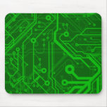 Green Printed Circuit Board Pattern Mouse Pad