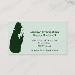 Green Private Investigation Business Card