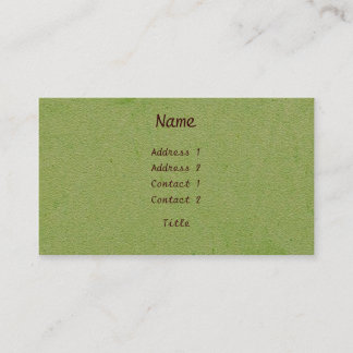 Green Professional Business Card