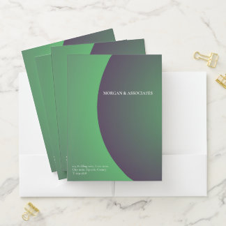 Green Professional Pocket Folder