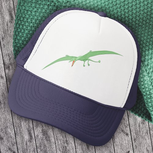 Green Pterodactyl Dinosaur 3 Trucker Hat