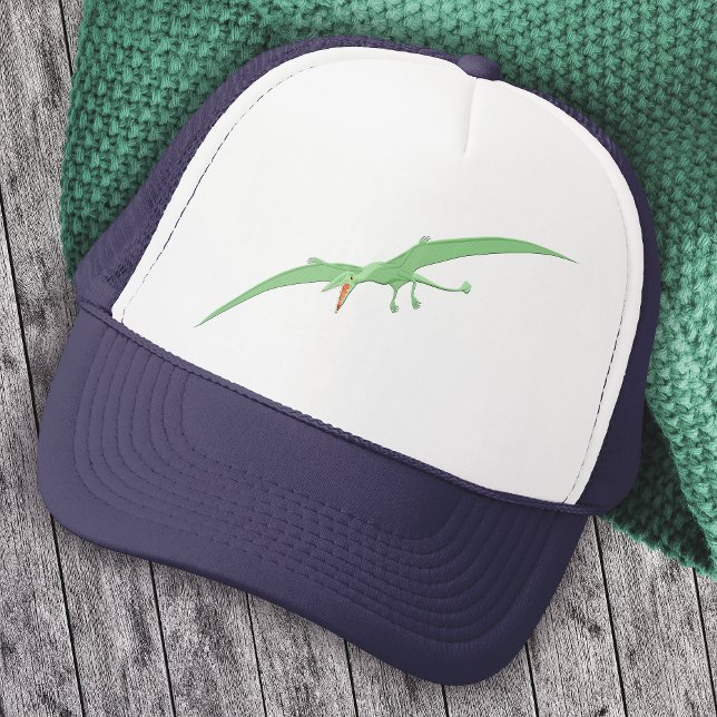 Green Pterodactyl Dinosaur 3 Trucker Hat (Creator Uploaded)