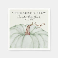 Green Pumpkin Baby Shower Gender Neutral