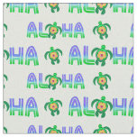Green Purple Aloha Hawaiian Tropical Turtle Fabric