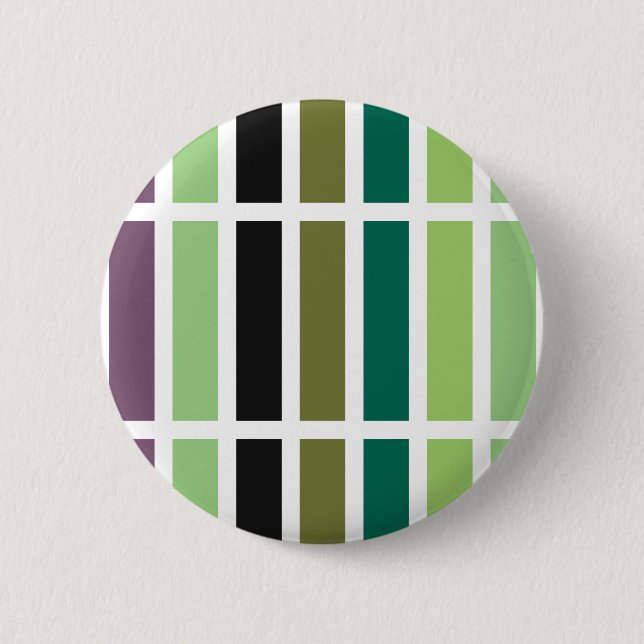 Green Purple Black Hues Button (Front)