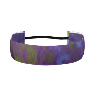 Green Purple Cosmic Abstract Athletic Headband