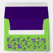 Green Purple Floral A7 Envelope for 5x7 Sizes (Back (Bottom))