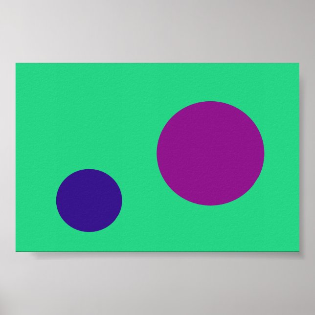Green Purple Navy Poster (Front)