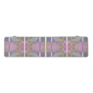Green Purple Pink Geometric Beer Pong Table