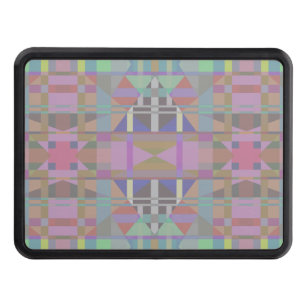 Green Purple Pink Geometric Hitch Cover