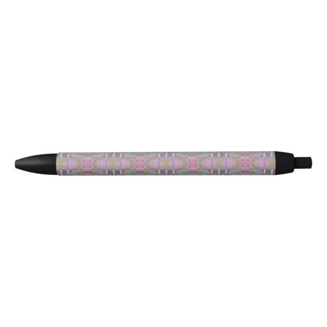 Green Purple Pink Geometric Pen (Front)