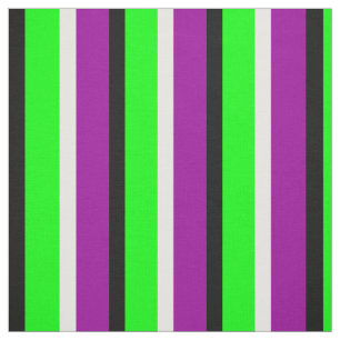 Green Purple Stripes Textile Fabric
