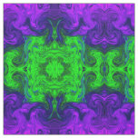 Green purple textured abstract print fabric