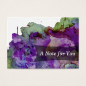 Green/Purple Watercolor Paint Splatter Notes 2 (Front)