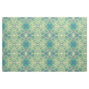 Green Purple Yellow Diamond Geometric Fabric