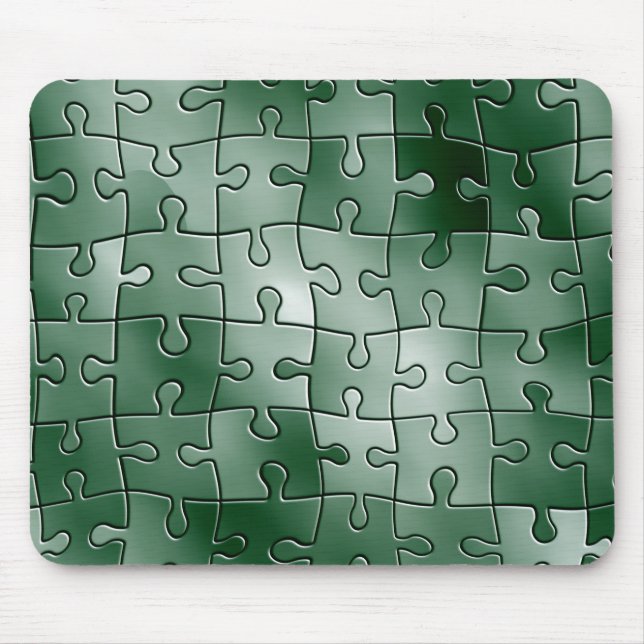 Green puzzle mouse pad (Front)