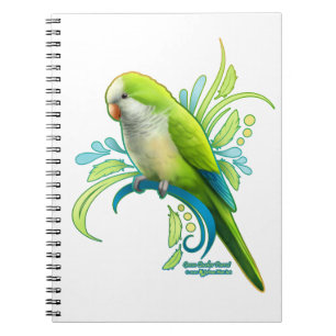 Green Quaker Parrot Notebook