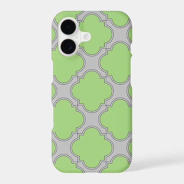 Green Quatrefoil Case-Mate iPhone Case (Back)